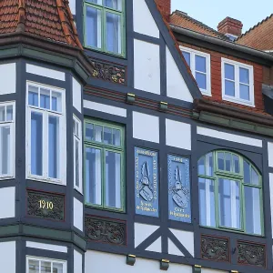 Timbered house from 1910, old town of Rinteln Timbered house from 1910, old town of Rinteln