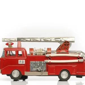 Tin toy fire engine from the 60s