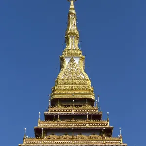 Tip of tip of nine-storey Stupa Phra Mahathat Kaen Kakhon Tip of tip of nine-storey Stupa Phra Mahathat Kaen Kakhon