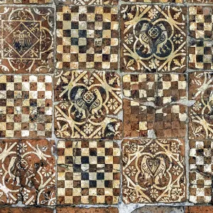 Titchfield Abbey, Tiles - Print Titchfield Abbey, Tiles - Print