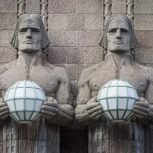 Torchbearers, Statues of Emil Wikstroem