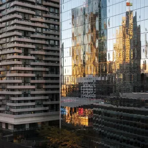 Toronto Urban Skyline at Sunset Print
