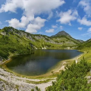 Totes Gebirge, Dolinensee, Wildensee with Rinnerkogel Totes Gebirge, Dolinensee, Wildensee with Rinnerkogel