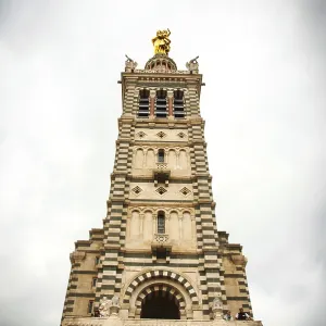 Tower of Notre Dame de la Garde cathedral Tower of Notre Dame de la Garde cathedral