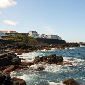 Town San Rock on an ocean coast, island Piko