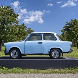 A Trabant 601 on a pedestal, Weil am Rhein