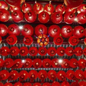 Traditional Chinese Lanterns Print, Bangkok Chinatown