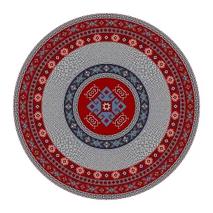 Traditional Kilim round decorative element Traditional Kilim round decorative element