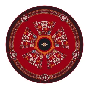 Traditional Kilim round decorative element