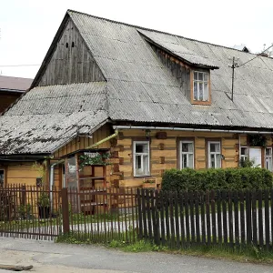 Traditional wooden houses in the village of Chocholow Traditional wooden houses in the village of Chocholow