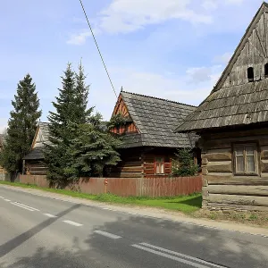 Traditional wooden houses in the village of Chocholow Traditional wooden houses in the village of Chocholow