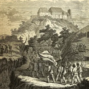 Train of gymnasts to Wartburg 1817 Train of gymnasts to Wartburg 1817