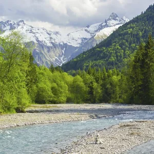 Trettach, Trettachtal near Oberstdorf Trettach, Trettachtal near Oberstdorf