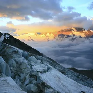 Trift Glacier, Mt Weissmies, 4023m Trift Glacier, Mt Weissmies, 4023m