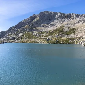 Turquoise Lake Print with Rocky Mountains in Ghisoni, France