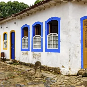 Typical colonial architecture of the historic city of Paraty in Rio de Janeiro Typical colonial architecture of the historic city of Paraty in Rio de Janeiro