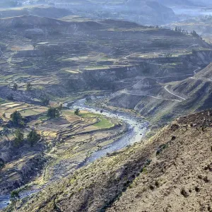 Typical mountain bird eye view landscape Typical mountain bird eye view landscape