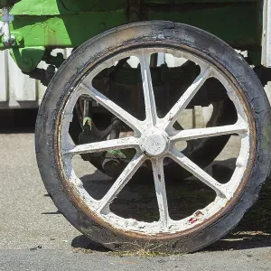 Vintage Car Wheel Print, Bremerhaven, Germany Vintage Car Wheel Print, Bremerhaven, Germany