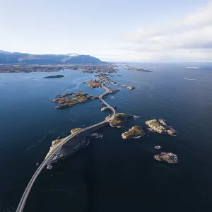 UAV recording, Atlantic Ocean Road, Vevang, Norway