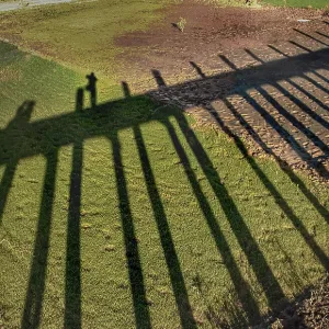 U'bein's Bridge casts long shadows U'bein's Bridge casts long shadows