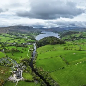 Ullswater Lake Panorama Print, Cumbria, England Ullswater Lake Panorama Print, Cumbria, England
