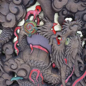 Underside, red lantern, Kaminari-mon Gate (Thunder Gate) Underside, red lantern, Kaminari-mon Gate (Thunder Gate)