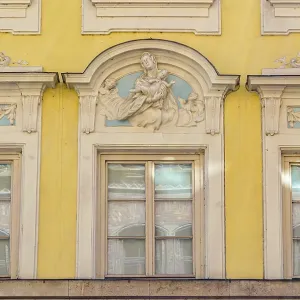 Urban scene, architecture in the old town of Munich
