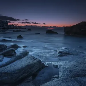 Uttakleiv Sunset Print, Lofoten Norway Uttakleiv Sunset Print, Lofoten Norway