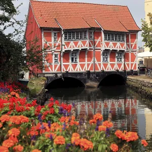 Vaulted Half-Timbered House Print, Wismar, Germany