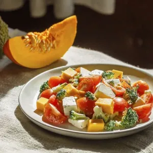 Vegetarian salad with broccoli Vegetarian salad with broccoli