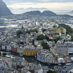 View from the Aksla hill to Alesund View from the Aksla hill to Alesund