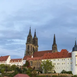 View of Albretsburg Castle and Meissen Cathedral