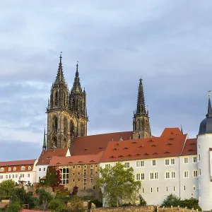 View of Albretsburg Castle and Meissen Cathedral