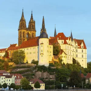 View of Albretsburg Castle and Meissen Cathedral