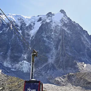 Aiguille du Midi Cable Car Print, Chamonix-Mont-Blanc