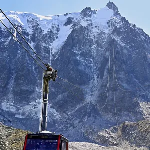 Aiguille du Midi Cable Car Print, Chamonix-Mont-Blanc