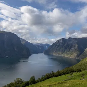 View from Aurlandsvegen to Aurlandsfjord