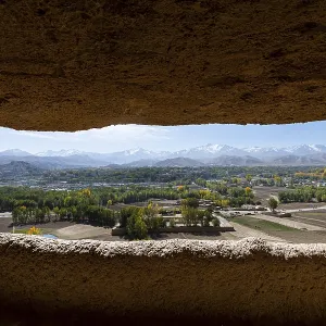View over Bamyan from the Big Buddhas