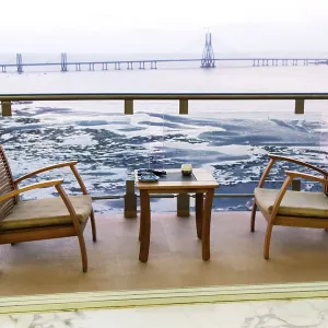View of bandra worli rajiv gandhi sea link from balcony View of bandra worli rajiv gandhi sea link from balcony