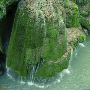 Top view of the Bigar waterfall