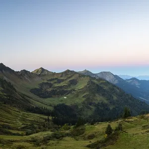 View from the Furkajoch into the Laternser valley View from the Furkajoch into the Laternser valley