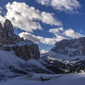 View of the Gardena Pass, South Tyrol