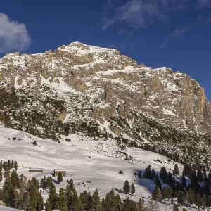 View of the Gardena Pass, South Tyrol