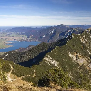 View from Heimgarten of Lake Kochel View from Heimgarten of Lake Kochel