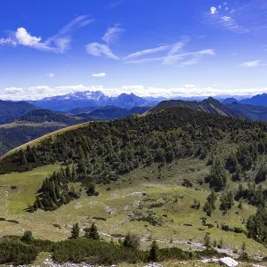 View from Hoher Zinken with GroBes Radl and Dachstein View from Hoher Zinken with GroBes Radl and Dachstein