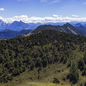 View from Hoher Zinken with GroBes Radl and Dachstein View from Hoher Zinken with GroBes Radl and Dachstein