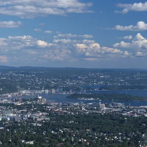 View from Holmenkollen, Oslo, Norway