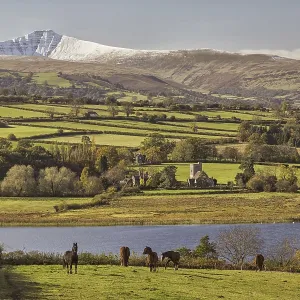 Llangorse Lake Landscape Print, Brecon Beacons National Park Llangorse Lake Landscape Print, Brecon Beacons National Park