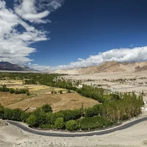 View of Indus valley from Thiksey gompa