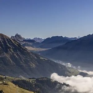 View towards Les Mosses, left Mont d'Or
